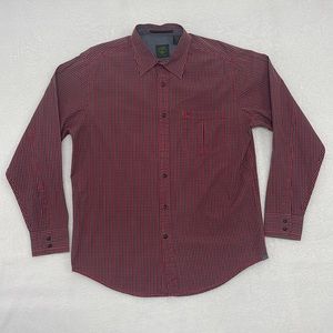 Timberland Mens Plaid Button Up Shirt sz Medium
